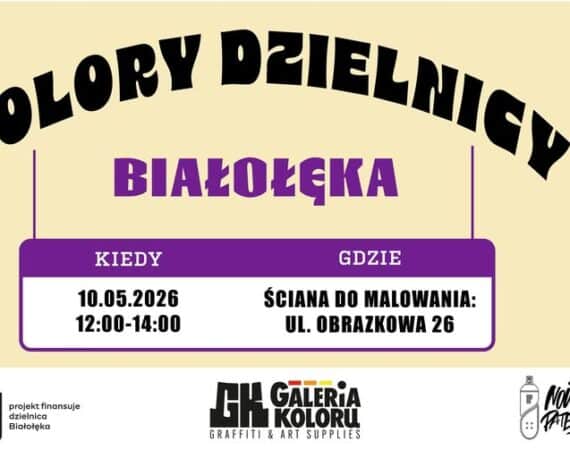 Kolory Dzielnicy Białołęka - bezpłatne warsztaty graffiti