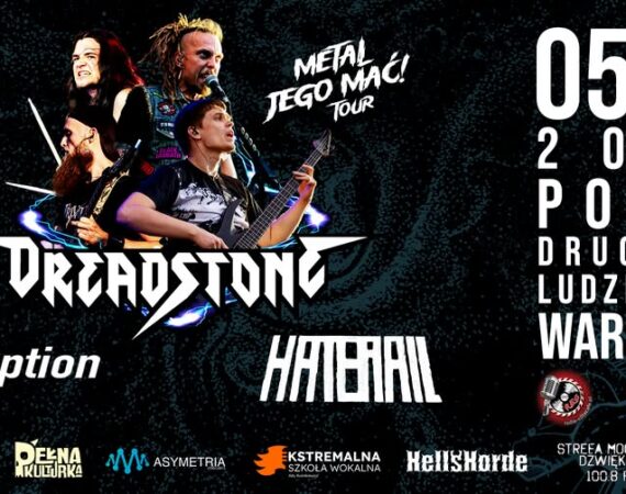 Metal jego mać! Koncert Dreadstone + Haterail + support: The Option