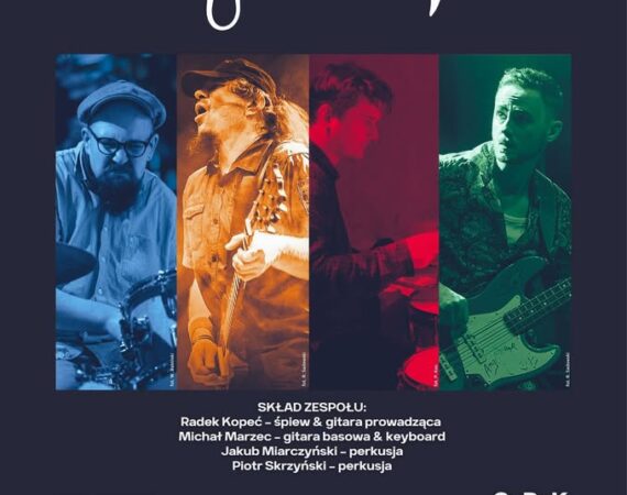 VODA – fusion-rock/prog-rock Muzyka grupy VODA, swą złożonością uwodzi wymagających melomanów, pozostając atrakcyjną w odbiorze dla klasycznych odbiorców. BILETY: https://bilety.io/xWVrw Dobrze przyjęty zarówno przez słuchaczy jak też krytykę (Teraz Rock, Magazyn Gitarzysta) album ONERARE w 2015 roku zwiastował udaną, chociaż nie najłatwiejszą drogę dla zespołu. Intensywne koncerty w kraju, Czechach, Słowacji, Niemczech i Litwie zaowocowały w 2019 kolejnym materiałem, który ukazał się w 2019 na albumie AMPHIBIA. Kiedy ogłoszono Covid zespół nie poddał się, jako jedni z pierwszych zaczęli nadawać relacje z prób, grać dla publiczności w sieci. Jednym z takich koncertów był zapis z krakowskiego Dworku Białoprądnickiego. Muzycy grają tam również na fortepianie i kontrabasie, aby wykonać osobliwe wersje swoich kompozycji. Materiał ten ukazał się w 2020 roku jako podwójny CD/DVD PARALLAXIS i z powodu przestarzałego już wtedy nośnika został nazwany "ostatnim DVD na świecie"). Najnowszym dotychczas albumem trio jest ENDORPHINUM AQUATUM z przełomu 2022/2023 roku. Promując go zespół zagrał trasę po wielu krajach Europy (Walia, Anglia, Francja, Belgia, Holandia, Luxemburg i wiele innych), czym utwierdził swoją pozycję jako solidnego przedstawiciela rocka progresywnego. W 2024 Voda obchodziła 10 lecie powstania, na koncertach 10 ciolecia muzycy występowali wraz z zaproszonymi gośćmi (m.in Magdą Bożyk, Martą Przeradą, muzykami z poprzednich składów zespołu oraz Bogusławem Mietniowskim (2+1, Andrzej Zaucha). Trio zagrało swoje kompozycje dotychczas na koncertach w 14 krajach, na wielu scenach festiwalowych i klubowych, z których w ostatnich najważniejszymi były: Rok 2025 -Trasa Niemcy&Luxemburg,15.HRH Prog Festival w Great Yarmouth (nominacja dla najlepszego zagranicznego wykonawcy), UK Temple of Art and Music Londyn, UK Reigen Wien, AT, Dwie trasy na Słowacji. Rok 2023 -Berlin Parkhbune Festival, HRH PROG Festival w Sheffield, UK&Europe Endorphinum Tour, (Belgia, Luxembourg, Anglia, Walia, Niemcy, Polska) Rok 2022 Rock&Roses Liege, BE, Suwałki Blues Festiwal, Podlaski Maraton Bluesowy, De Bosuil Weert, NL. VODA to zespół złożony z doświadczonych muzyków, z których każdy ma za sobą występy i nagrania z wieloma polskimi artystami, bądź niezmiennie współpracuje przy wielorakich projektach artystycznych. Radek Kopeć - śpiew, gitara prowadząca, założyciel (nagrywał i występował m.in. z Krzesimirem Dębskim, Laboratorium i wielu innymi wykonawcami), Michał Marzec - gitara basowa & keyboard, w zespole VODA od 2015 (z przerwą), producent nagrań, Jakub Miarczyński - perkusja, w zespole VODA od 2022 (nagrywał i występuje m.in. z Leszkiem Możdżerem, Trip Hop Meets Orchestra, Ennio Morricone Orchestra)