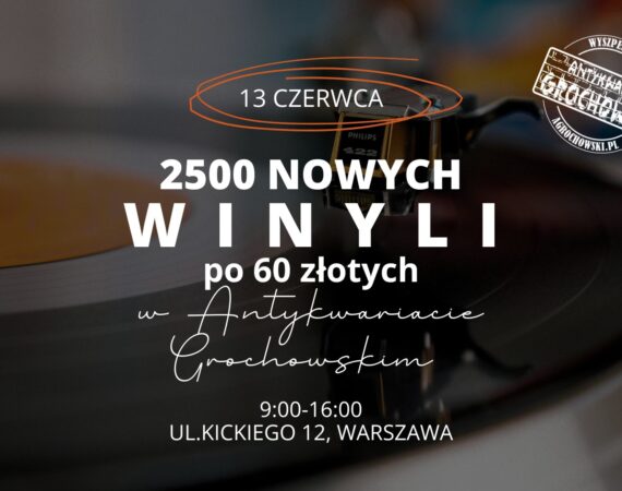 2500 Nowych Winyli po 60 zł w Antykwariacie Grochowskim