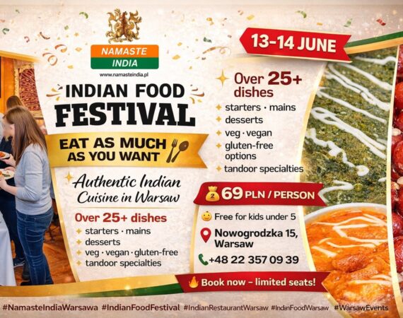 Festiwal Kuchni Indyjskiej | 20 urodziny Namaste India