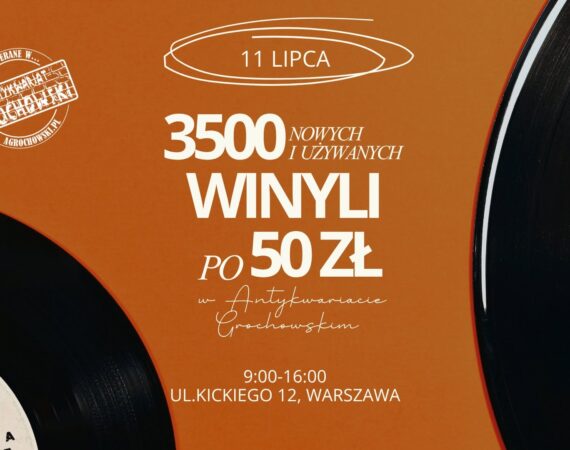 3500 winyli po 50 zł w Antykwariacie Grochowskim