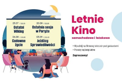 Letnie kino samochodowe i leżakowe w CH Ursynów