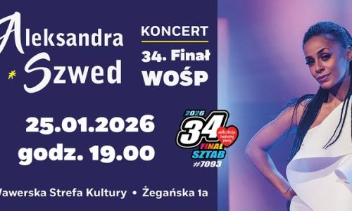 Aleksandra Szwed 34 finał WOŚP / koncert