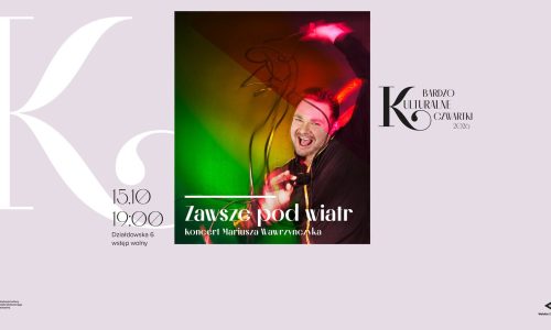 Bardzo Kulturalny Czwartek Koncert Mariusza Wawrzyńczyka pt. „Zawsze pod wiatr”