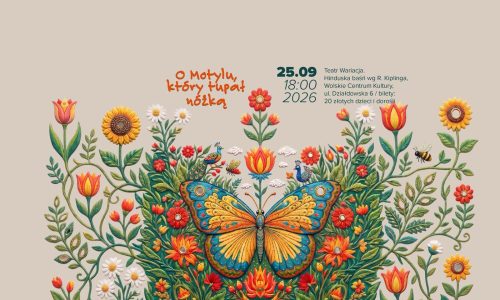 Dobranocka Teatr Wariacja. Ein indisches Märchen, basierend auf R. Kiplings „Der Schmetterling, der mit dem Fuß aufstampfte“.