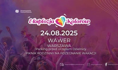 Eksplozja Kolorów na Wawrze 2025 | Piknik rodzinny na pożegnanie wakacji