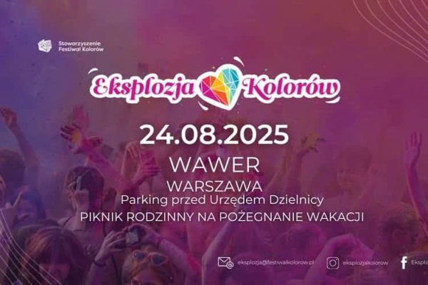Eksplozja Kolorów na Wawrze 2025 | Piknik rodzinny na pożegnanie wakacji
