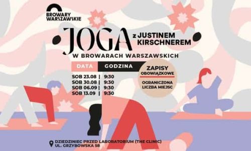 Joga z Justinem Kirschnerem na trawie