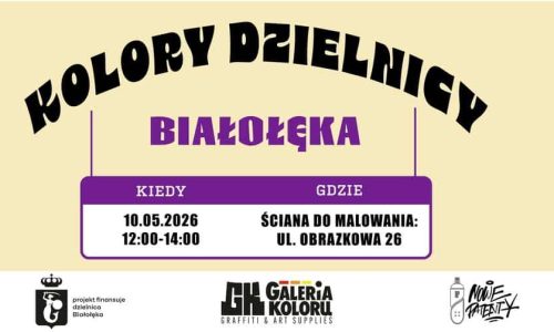Kolory Dzielnicy Białołęka - bezpłatne warsztaty graffiti