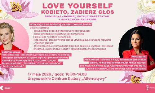 Love Yourself. Kobieto, zabierz głos edycja specjalna warsztatów z Anną Wacurą