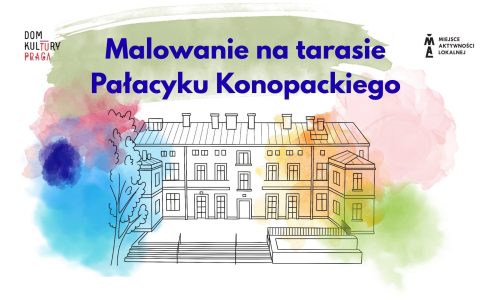 Malowanie akwarelami na tarasie
