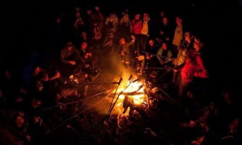 Ognisko Ludzi Rocka w Letniej Scenie Potoku