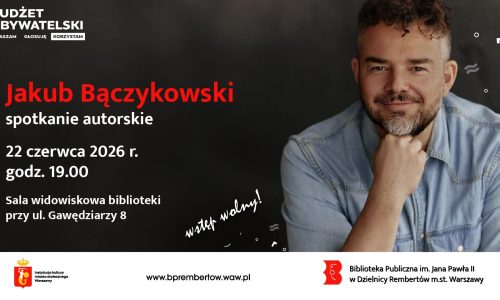 Spotkanie autorskie z Jakubem Bączykowskim