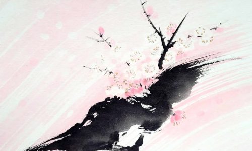 Wystawa japońskiego malarstwa tuszowego „Wiosenna bryza – czas przebudzenia”