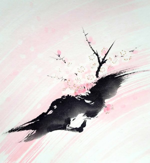 Wystawa japońskiego malarstwa tuszowego „Wiosenna bryza – czas przebudzenia”