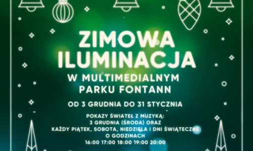 Zimowa Iluminacja w Multimedialnym Parku Fontann