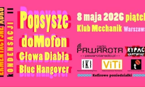 fERMENTACYJNE jĄDRO kONDENSACJI II + Popsysze + doMofon + Blue Hangover + Głowa Diabła + PAWAROTA Radio